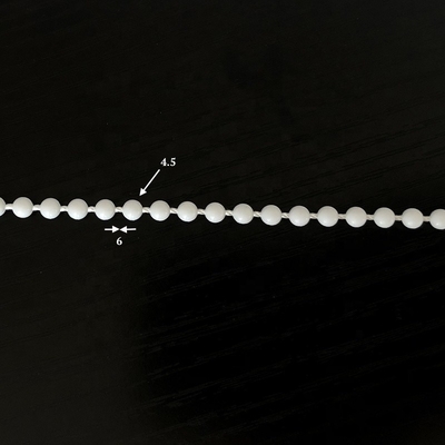 4.5*6mm Thin Cord Plastic Curtain Chain Pom Plastic Ball Chain Industrial Design Style
