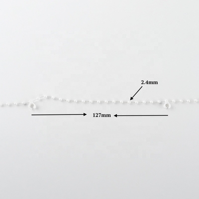 4.5*6mm Thin Cord Plastic Curtain Chain Pom Plastic Ball Chain Industrial Design Style